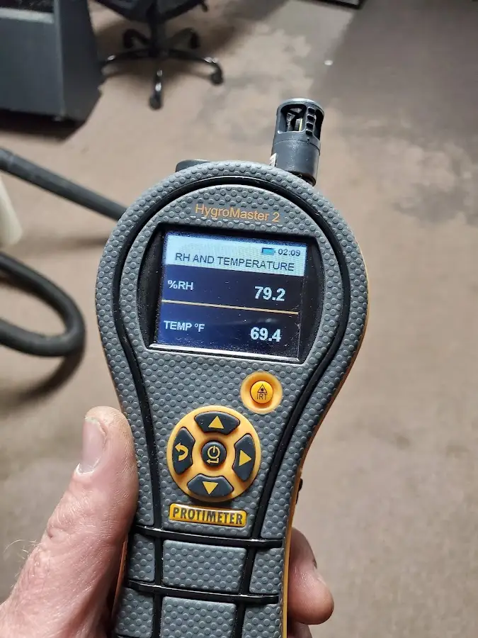 Moisture meter humidity assessment for Fire & Smoke Damage Restoration in Woodward