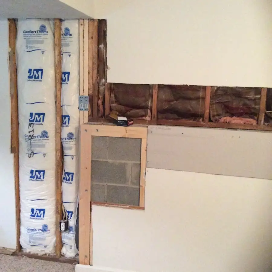 Wall insulation replacement during Contents Cleaning & Restoration in Woodward